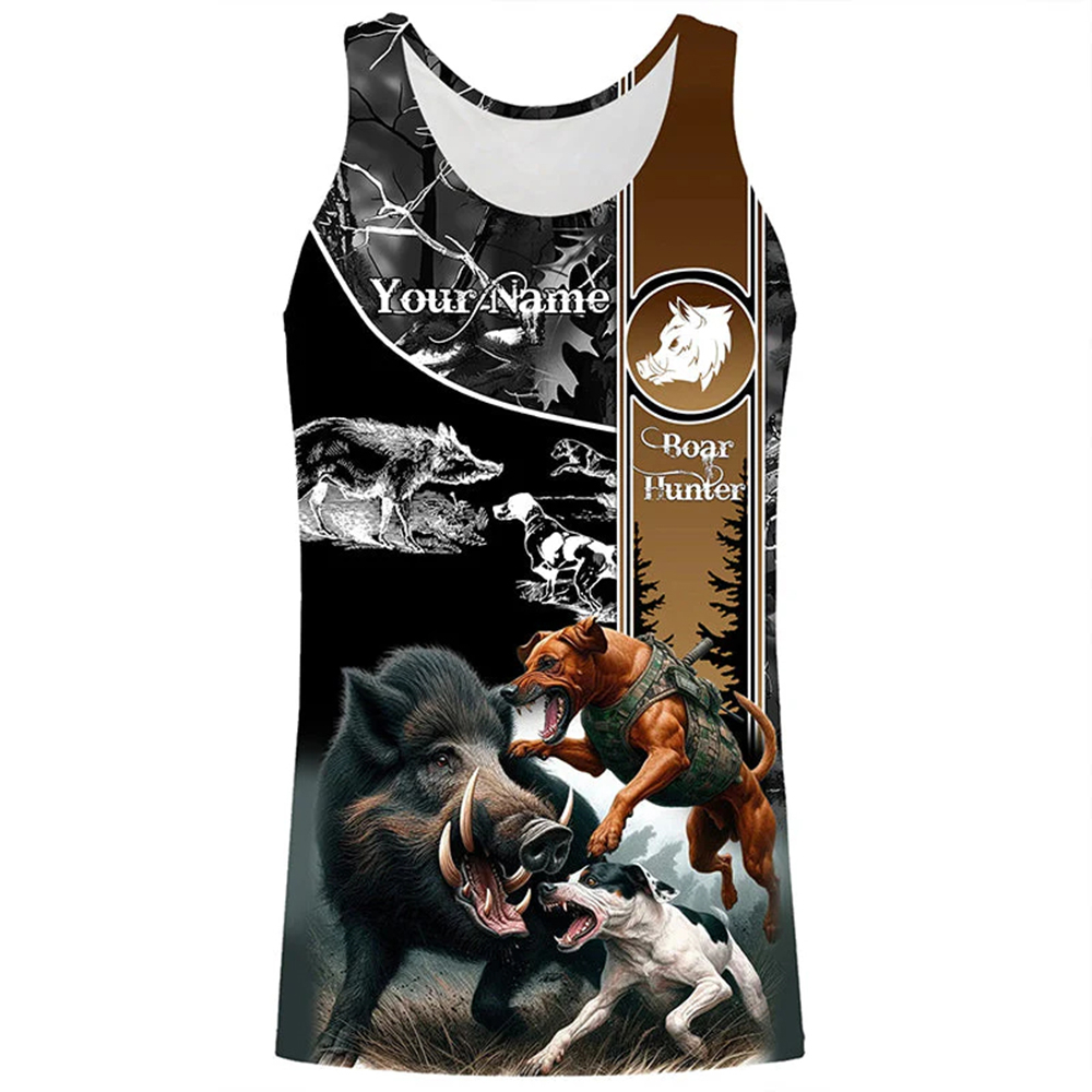 Wildman Hunting & Outdoor Robertson Photos - Kaos Tank Top 3D Print Tanpa