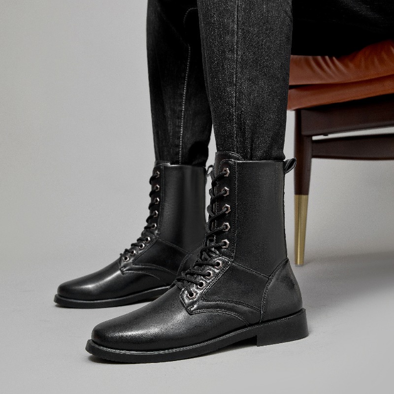 Hunting Outdoor Boots - Sepatu Bot Kulit Tinggi Anti Selip