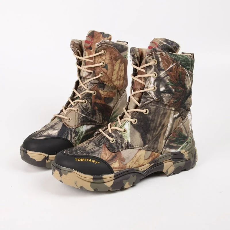 Hunting Outdoor Boots - Sepatu bot pria, sepatu bot kamuflase