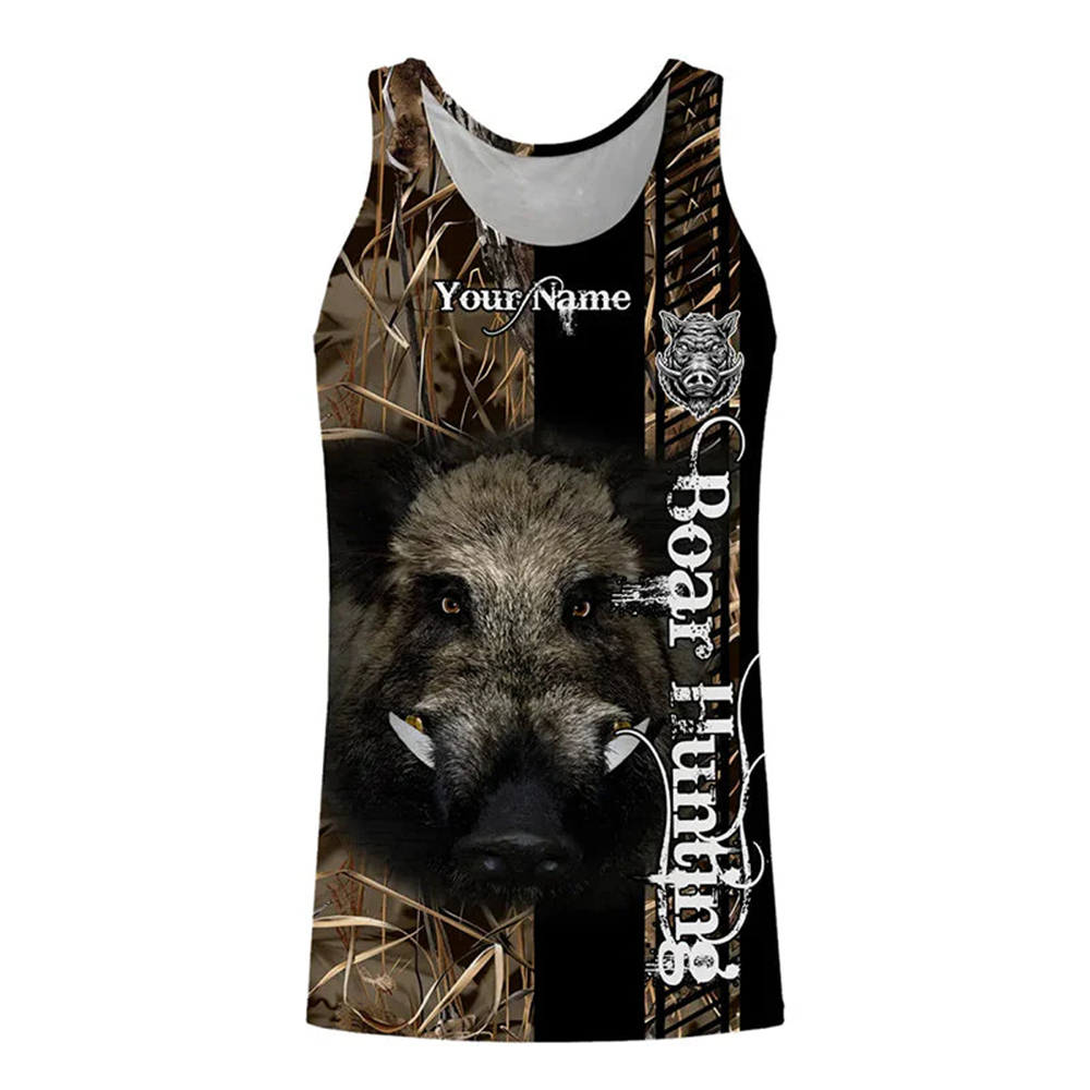 Kaos Tank Top 3D Print Tanpa L - Wildman Hunting & Outdoor Robertson Photos ulasan dan harga
