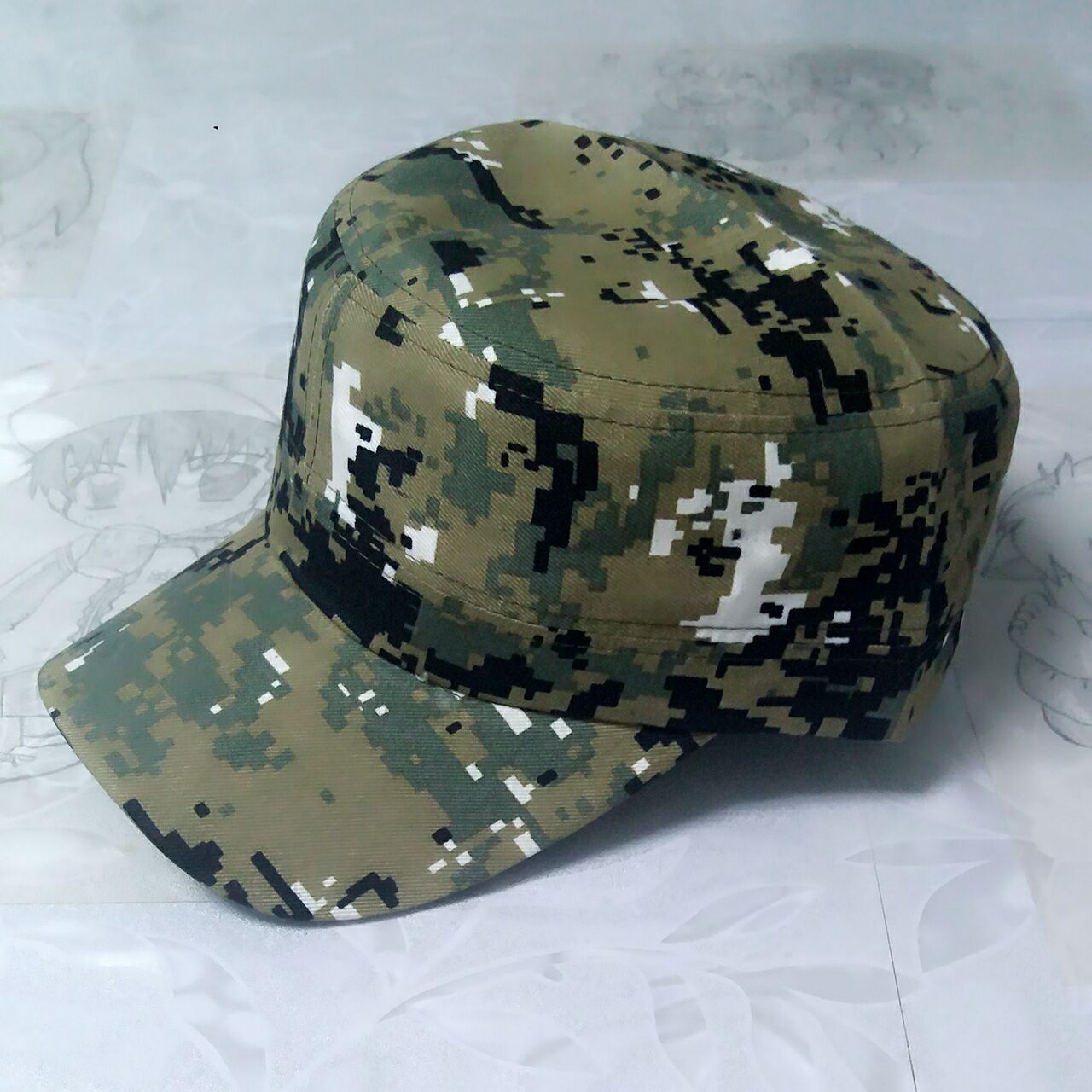 Topi tentara dewasa Camouflag, - Outdoor Hunting Logo ulasan dan harga