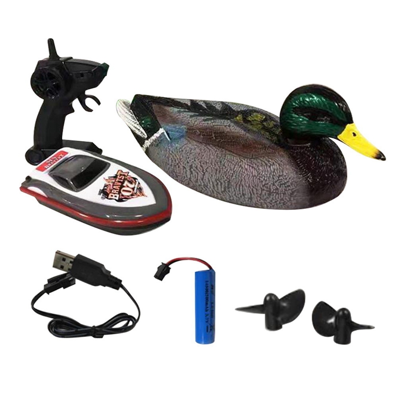 ABJL V201 RC Duck Boat 2.4GHz  - Decoy Duck Plastic ulasan dan harga