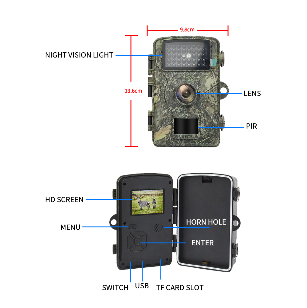 Kamera Jejak 12MP 1080P Detekt - Trail Camera Infrared ulasan dan harga