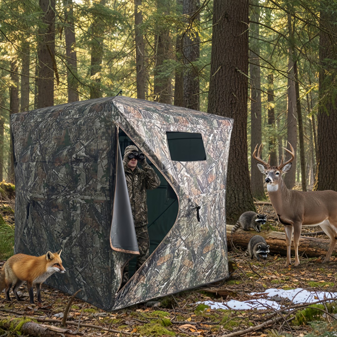 Tenda Berburu Pop-Up Kamuflase - Hunting Outdoor ulasan dan harga