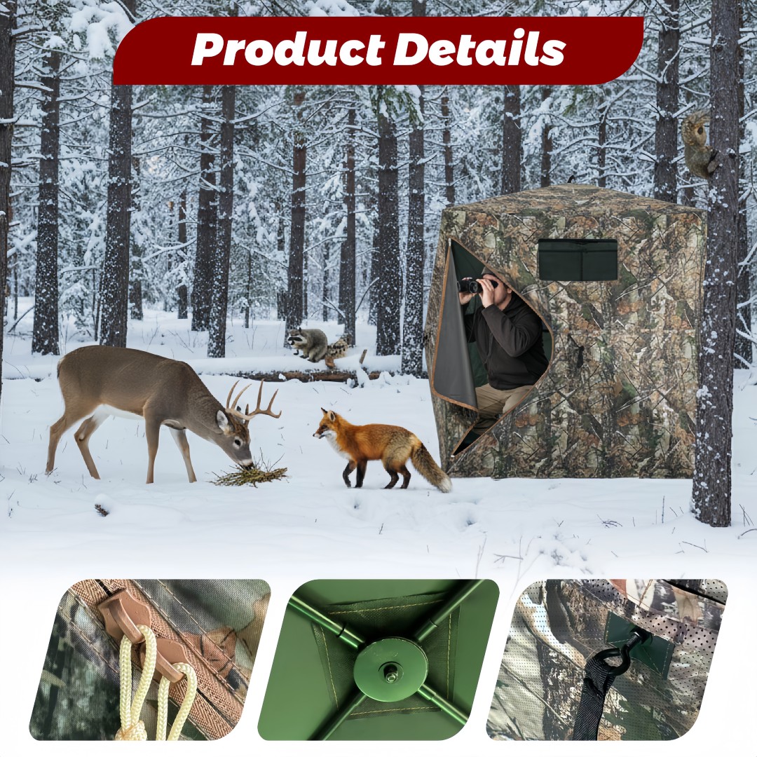 Tenda Berburu Pop-Up Kamuflase - Hunting Outdoor ulasan dan harga
