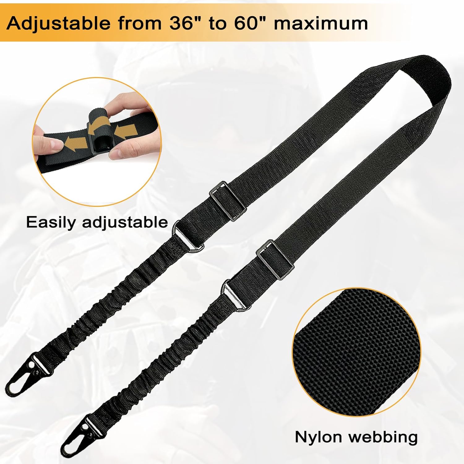 Selempang Senapan QD 2 Titik d - Rifle Sling Swivel ulasan dan harga