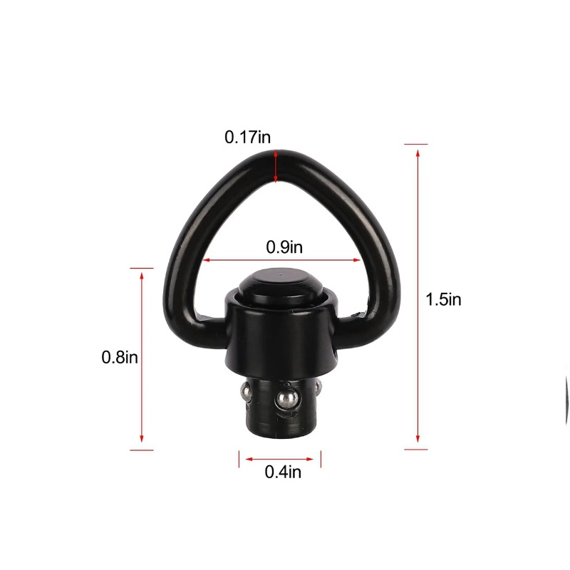 1/2 buah tombol tekan senapan, - Rifle Sling Swivel ulasan dan harga
